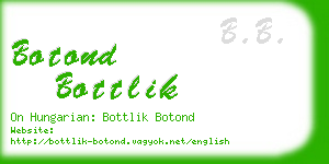 botond bottlik business card